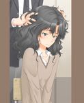  amagami bad_id bad_pixiv_id black_hair blush face hands messy_hair ns_(nasu2000) short_hair solo_focus tanamachi_kaoru wavy_hair 