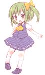  :o ascot bad_id bad_pixiv_id blush body_blush child daiyousei graphite_(medium) green_hair kneehighs mary_janes matsusaka_gyuu mixed_media shoes side_ponytail skirt skirt_set solo touhou traditional_media 