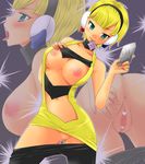  anus ass blush breasts censored cherry_peachcat condom gym_leader highres kamitsure_(pokemon) pokemon pokemon_(game) pokemon_black_and_white pokemon_bw pussy 