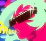  bad_id bad_pixiv_id fang panty_&amp;_stocking_with_garterbelt red_skin scanty_(psg) solo sunglasses 