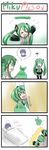  &gt;_&lt; 2girls alternate_hairstyle catstudioinc_(punepuni) closed_eyes comic detached_sleeves hatsune_miku highres kaito mother_and_daughter multiple_girls silent_comic thai translated vocaloid 