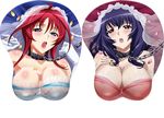  breasts bride chain chains huge_breasts mousepad oribe_mafuyu seikon_no_qwaser yamanobe_tomo 