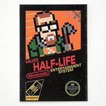  beard cover facial_hair game_cover glasses gordon_freeman half-life male_focus parody solo 