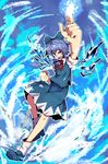  bad_id bad_pixiv_id blue_eyes blue_hair bow cirno gettewi hair_bow highres short_hair solo touhou wings 