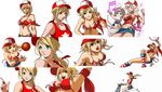  2girls alice_(snk) alice_chrysler alice_garnet_nakata basketball bikini_top blonde_hair blue_eyes days_of_memories denim_skirt fatal_fury king_of_fighters momoko momoko_(king_of_fighters) motor_vehicle multiple_girls official_art panties scooter side-tie_panties snk the_legend_of_wild_wolf underwear vehicle 