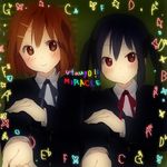  bad_id bad_pixiv_id bangs hirasawa_yui k-on! multiple_girls nakano_azusa tachi_(gutsutoma) utauyo_miracle 