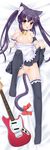  animal_ears bed black_hair butt_plug buttplug buttplug_tail dakemakura-koubou dakimakura k-on! long_hair long_image lying maid maid_uniform nakano_azusa nipples pussy tail tall_image thighhighs uncensored yellow_eyes 