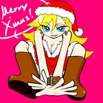  breasts christmas cleavage panty_&amp;_stocking_with_garterbelt panty_(character) panty_(psg) smile 