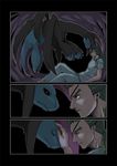  cave comic eyepatch geechisu_(pokemon) gen_5_pokemon green_hair hydreigon kurobis male_focus pokemon pokemon_(creature) pokemon_(game) pokemon_bw red_eyes silent_comic 