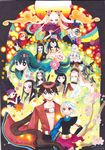  6+girls azekura_kanara biyorigou colored_pencil_(medium) dated everyone higaki_rinne highres hiteihime_(katanagatari) itezora_konayuki katanagatari kiguchi_zanki maniwa_houou maniwa_koumori maniwa_pengin mosho multiple_boys multiple_girls sabi_hakuhei signature souda_emonzaemon togame traditional_media tsuruga_meisai uneri_ginkaku watercolor_(medium) yasuri_nanami yasuri_shichika 