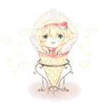 alice_margatroid blonde_hair food green_eyes hairband ice_cream_cone in_food personification rl short_hair solo touhou 
