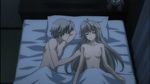  after_sex aftersex antenna_hair bed breasts couple long_hair nude sheets sleeping straight yosuga_no_sora 