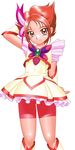  absurdres bike_shorts brown_eyes brown_hair cameltoe cure_rouge delica eyelashes highres magical_girl natsuki_rin precure red_shorts shorts shorts_under_skirt solo yes!_precure_5 
