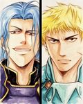  2boys angry aqua_hair armor black_eyes blonde_hair blue_hair chart comic cormag evil fire_emblem fire_emblem:_seima_no_kouseki fire_emblem_sacred_stones long_hair multiple_boys naughty_face open_mouth red_eyes rivals scar serious short_hair valter valter_(fire_emblem) villain wyvern_rider 