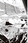  bat_wings book comic destruction doujinshi greyscale highres imizu_(nitro_unknown) monochrome multiple_girls reisen_udongein_inaba remilia_scarlet silent_comic touhou weapon wings 