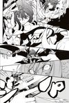  bat_wings battle comic cqc disarming doujinshi fingernails greyscale grin gun imizu_(nitro_unknown) monochrome multiple_girls no_hat no_headwear reisen_udongein_inaba remilia_scarlet sharp_fingernails silent_comic slit_pupils smile touhou trigger_discipline weapon wings wrist_cuffs 