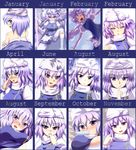  bad_id bad_pixiv_id bespectacled blush breasts expressions food glasses hat letty_whiterock medium_breasts off_shoulder popsicle purple_eyes purple_hair saturnon sheep short_hair smile touhou 