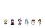  aino036 chibi cordelia_glauca crossover dress elsee_de_ruth_ima food glasses ikamusume kasugano_sora ore_no_imouto_ga_konna_ni_kawaii_wake_ga_nai panty_&amp;_stocking_with_garterbelt seifuku shinryaku!_ikamusume stocking_(character) tamura_manami tantei_opera_milky_holmes the_world_god_only_knows thighhighs white yosuga_no_sora 