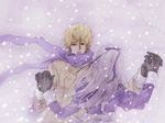  1girl asuka0129 axis_powers_hetalia belarus_(hetalia) blonde_hair brother_and_sister gloves hair_ribbon ribbon russia_(hetalia) scarf siblings snow 