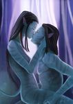  animal_ears avatar black_hair breasts female hair james_cameron&#039;s_avatar kissing male na&#039;vi straight sul tail thiagodesul 