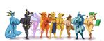  big_breasts blitza breasts eevee eeveelution eeveelutions espeon female flareon glaceon hyper jolteon leafeon male nintendo nipples overweight plain_background pok&#233;mon pok&#233;morph pokemon spazzykoneko umbreon vaporeon video_games white_background wide_hips 