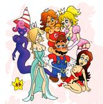  donkey_kong mario pauline princess_daisy princess_peach princess_rosalina super_mario_bros. vivian 