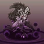  anthro biri hyena looking_at_viewer male mammal mightyena nintendo pok&#233;mon pok&#233;morph pok&eacute;mon red_eyes riot41 solo tail video_games 