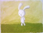  grass lagomorph mammal milo_nettle painting rabbit solo 