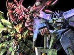  highres mecha nazgadd no_humans simple_background super_robot_wars super_robot_wars_the_lord_of_elemental sword tentacles tro weapon wiztoll_kai 