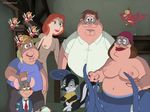  chainmale chris_griffin cleveland_brown family_guy glenn_quagmire lois_griffin meg_griffin multiverse peter_griffin 