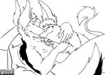  almost_asleep anubian_jackal anubis canine comforting cuddle deadjackal deity female freely_redistributable jackal male nose_to_nose nude relaxing smile snuggling sullenlust sully tail_tuft 