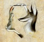  2010 canine couple digitigrade eyes_closed feral fox lagomorph male rabbit sitting skia wand whiskers 
