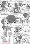  comics female furry_bomb rouge_the_bat sally_acorn sonic_(series) 