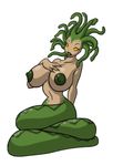  big_breasts breasts female gorgon greek_mythology looking_at_viewer lordstevie medusa mythology nipples reptile scalie snake snake_hair yellow_eyes 