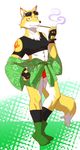  canine fox fundoshi japanese_clothing male solo underwear 