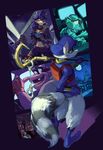  bentley canine carmelita_fox fox group raccoon sly_cooper sly_cooper_(series) turtle video_games 