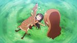  animal cervine couple deer female feral floating_head grass group human interspecies male screencap seitokai_yakuindomo zoo 