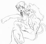  artwolfe breasts feline female from_behind lion male sketch straight tongue 