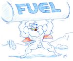  abs anthro armpits balls biceps big_muscles black_nose canine cape cooner desert dog krypto krypto_the_superdog lifting male mammal muscles pecs penis plain_background sheath solo standing white_background 
