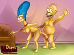  drawn-hentai homer_simpson marge_simpson tagme the_simpsons 