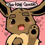  cancer eevee eyebrows humor lol low_res nintendo pok&#233;mon pok&eacute;mon solo unknown_artist video_games what 