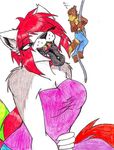  canine female gaping_maw gothyk macro male micro open_mouth rainbow repelling tongue ven vore whinry wolf wolfsune 