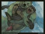  anal anal_penetration anus bear butt fabercastel force forced gay hindpaw human_feet male mammal paws penetration penis polar_bear rape sea_otter soles 