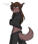  female keidran natani_(twokinds) solo tail tom_fischbach twokinds undressing 