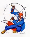  canine chris_goodwin dual_wield fox glasses katana male scar solo sword weapon 