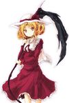  bad_id bad_pixiv_id blonde_hair dress elly hat holding holding_scythe scythe solo tamago_gohan touhou touhou_(pc-98) yellow_eyes 