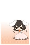  :3 animal_ears bunny_ears carrot fuugetsu_oreha_ikiru highres inaba_tewi o_o short_hair solid_circle_eyes solo touhou 