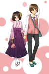  1boy 1girl artist_request axis_powers_hetalia couple genderswap hand_holding holding_hands japan_(hetalia) taiwan_(hetalia) 