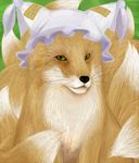  bonnet canine fox kyuubi solo touhou unknown_artist yakumo_ran 