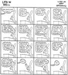  1987 bongo chair desk life_in_hell male matt_groening monochrome 